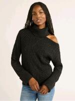 New sz Large Women's Sofia Jeans Cozy Shine Sweater with Long Sleeves
