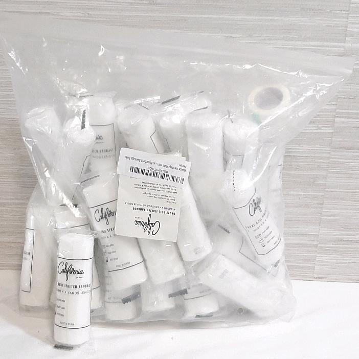 New Bag of California Basics Stretch Bandage Gauze Rolls | 36pcs