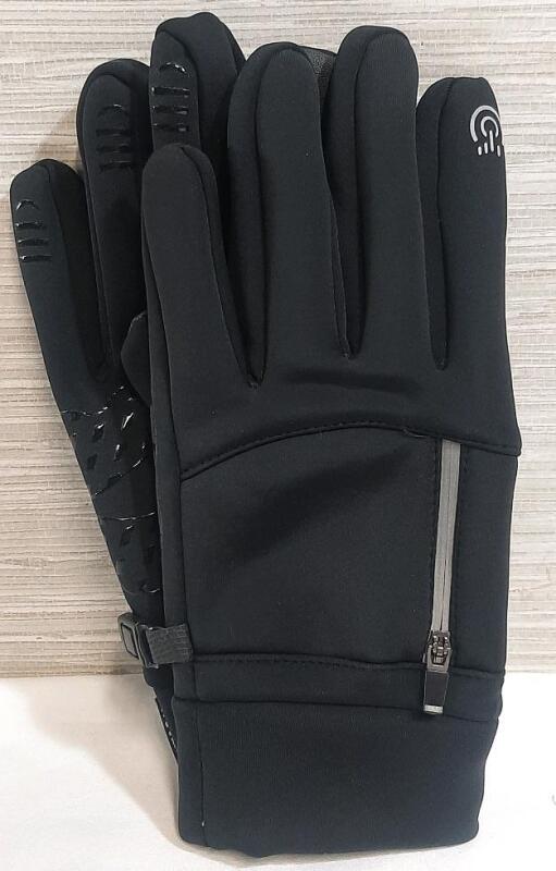 New Pair of Large Sized Zip-Up Winter Gloves