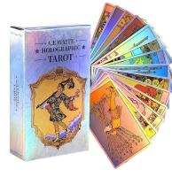 New Sealed A.E. Waite Holographic Tarot Deck stock photos added Featuring Both Major and Minor Arcana