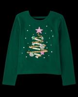 New sz Small (5/6) Girls Children&rsquo;s Place Sequin Bar Back Graphic Top