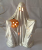 Halloween Ghost Pottery Lamp
