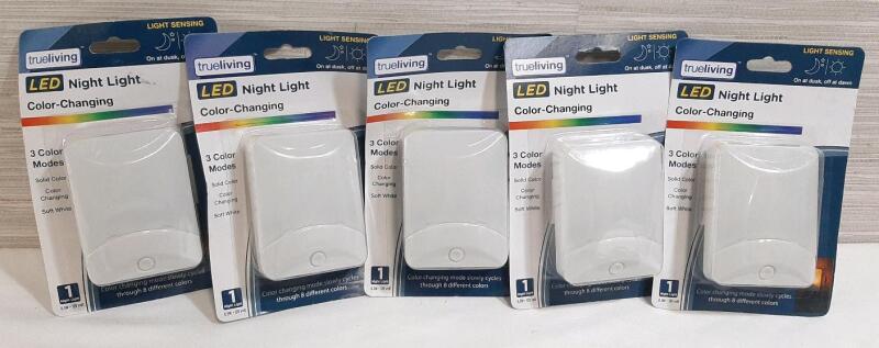 5 New TrueLiving Color Changing LED Night Lights
