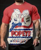 New Size XL Men's Casual Short Sleeve T-Shirt with Popeye Graphic & Rodeo 3D Print - Lightweight Breathable Fabric<br/>Regular Fit Round Neck Tee<br/>100% Polyester <br/>Stock photo added