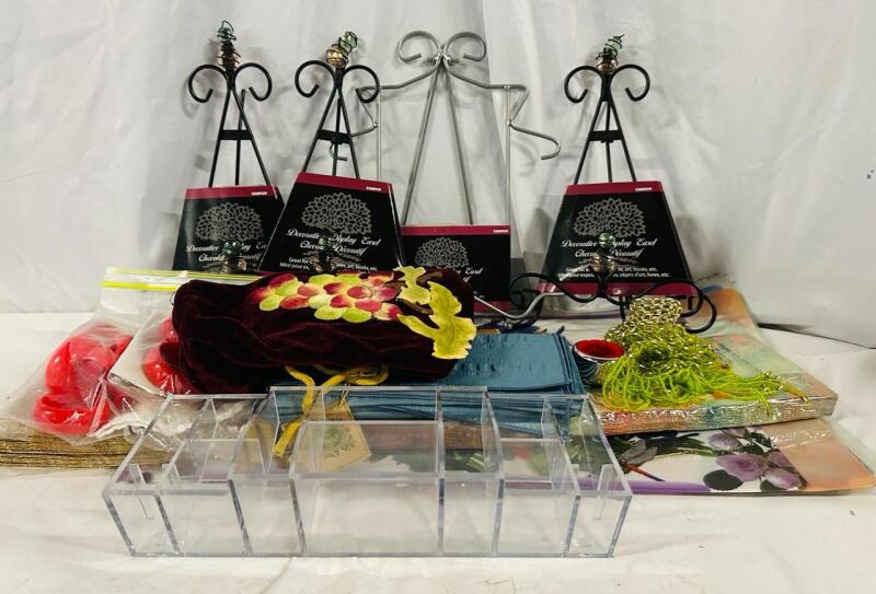 15+ Assorted Home Decor/Essentials, Includes New Display Easels, Napkins, Placemats, and More