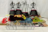 15+ Assorted Home Decor/Essentials, Includes New Display Easels, Napkins, Placemats, and More