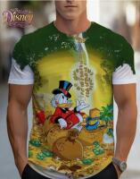 New Size XL Men's Donald Duck S/S T-Shirt with Comfortable Polyester Fabric Green Color, Lightweight and Durable Design <br/>Stock Photos added