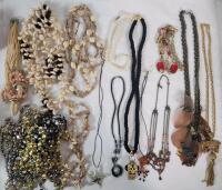 Large Lot Various Styles & Lengths Necklaces . 14+ Necklaces
