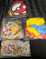 New Pok&eacute;mon party set. Sign, stickers, balloons