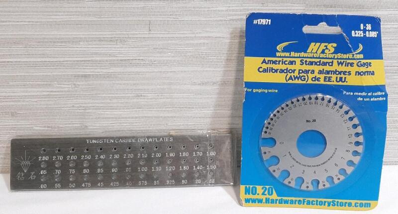 New American Standard Wire Gage & Tungsten Carbide Drawplate