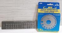 New American Standard Wire Gage & Tungsten Carbide Drawplate