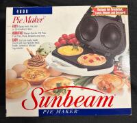 As-New Sunbeam Pie Maker, Bakes Pies in 10 Minutes or Less, 4&rdquo; Crust Diameter