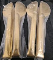 2 new sets gold tongs