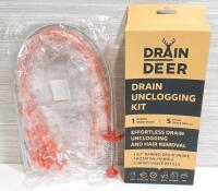 New Drain Deer Drain Unclogging Kit, w/ Extra Unbranded Unclogging Kit Included