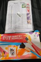 2 New DIY paint by numbers and diamond painting