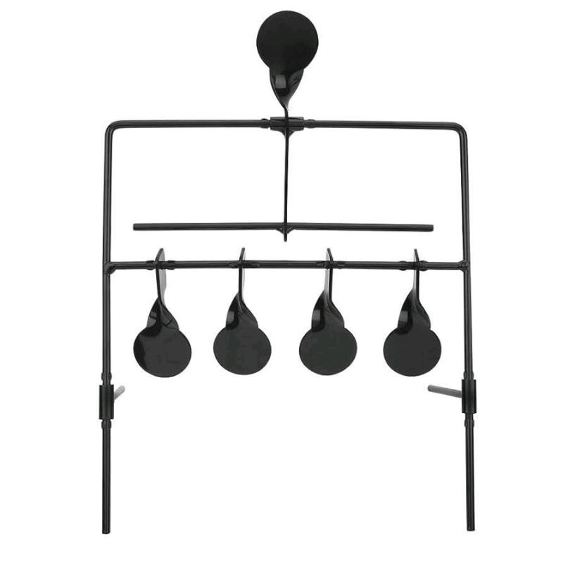Metal Air Gun Target Post w/ 4 Targets | Stand Measures 10&frac12;" Wide, 15" Tall