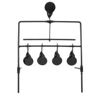 Metal Air Gun Target Post w/ 4 Targets | Stand Measures 10&frac12;" Wide, 15" Tall