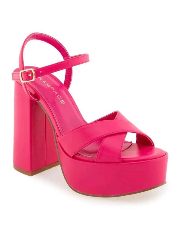 New sz 11 Women's Rampage Platform Sandals Pink