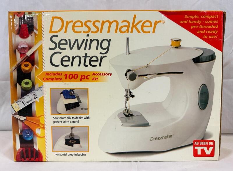 Vintage Dressmaker Sewing Center with 100 Piece Accessory Kit