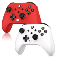 As New - Dinosoo 2 Pack Wireless for Xbox Controller Series X|S, Xbox One & PC Windows 10/11, Hall Effect Joysticks Built-in Battery Dual Vibration Turbo Macro Function, with 2.4GHz Adapter