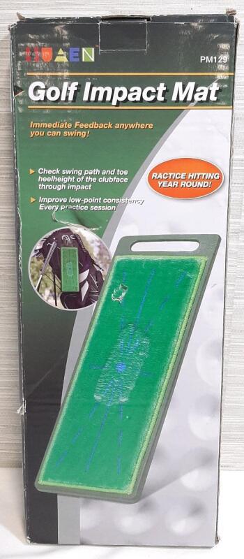 New Huaen Golf Impact Practice Mat | Measures 17" Long