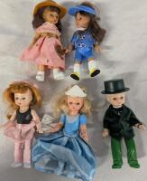 5 Madam Alexander Dolls. 3 Have Exclusive at McDonalds Tags. 4.5" Tall.