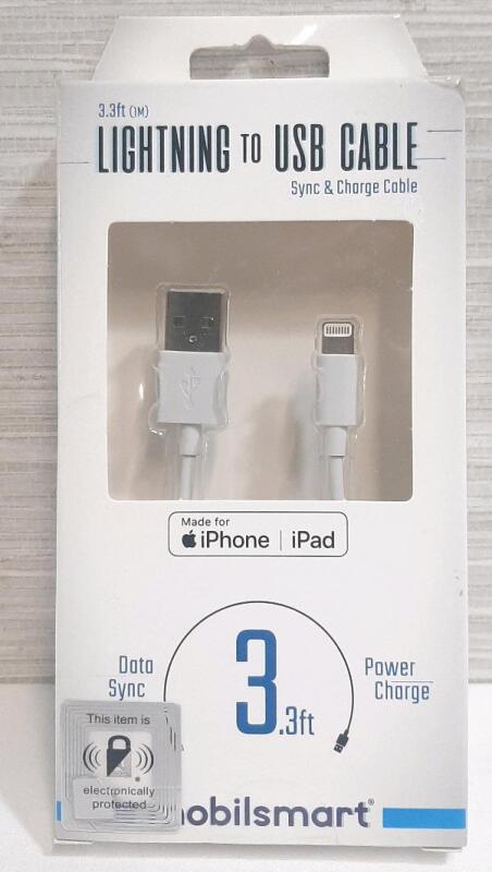 New 3ft Lightning to USB Sync & Charge Cable for iOS Devices