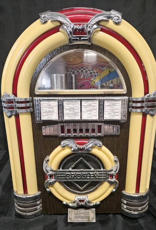Crosley Collector's Edition Vintage Style CR-11 Custom Jukebox Radio, Cassette Player 14" tall