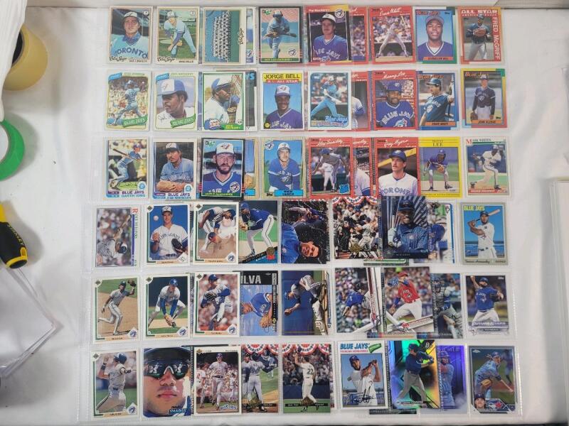 1979 - 2023 Toronto Blue Jays MLB Baseball Trading Card Singles , 81 Trading Cards