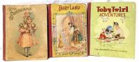 3 Antique to Vintage Hardcover Children's Books : 1900 Little Sunbeams, 1920s Fairyland, 1950s Toby Twirl Adventures