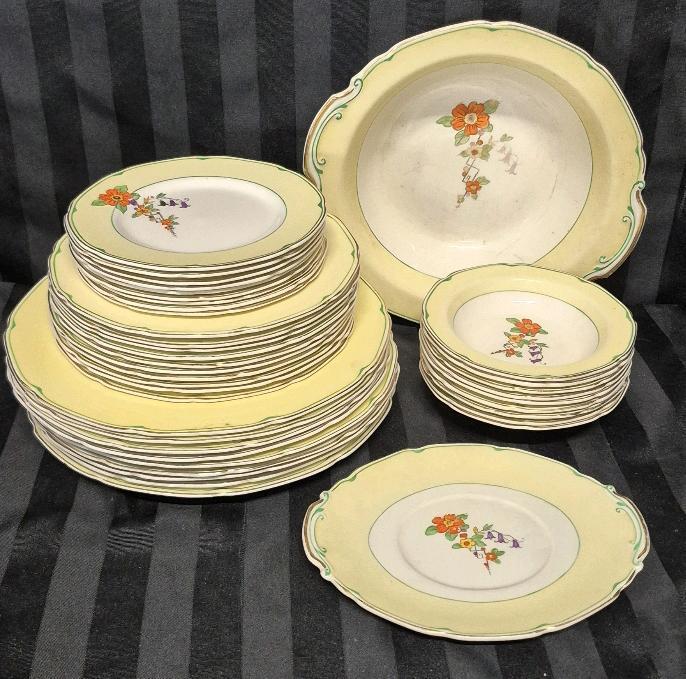 39 Pieces W.H. Grindley & Co. Ltd. Dishes - Made in England