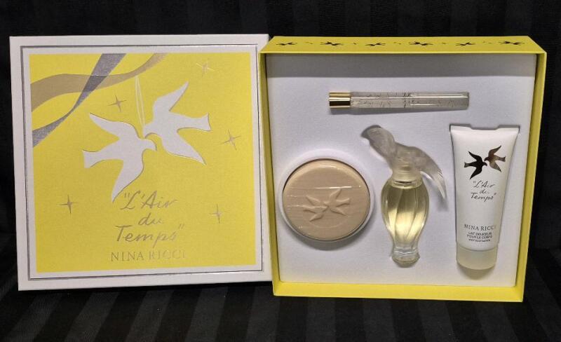 New NINA RICCI "L'AIR DU TEMPS" 4pc Eau De Toilette Gift Set