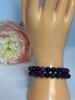 Two New Amethyst Anxiety Bracelet - Handmade "Anxiety" Flex Beads Dark Purple Stock photo added - 4