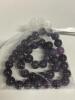 Two New Amethyst Anxiety Bracelet - Handmade "Anxiety" Flex Beads Dark Purple Stock photo added - 6