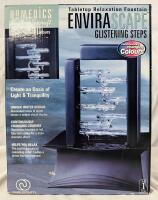 New Homedics Envirascape Glistening Steps Decorative Fountain, Colour-Changing; Measures Approx. 10.5x7.5&rdquo;