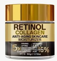 New YCB 60g Retinol Collagen Moisturizing Cream with Hyaluronic Acid, Vitamin C, E & Peptide Firms, Lifts, Smooths & Hydrates Advanced Skincare Formula Stock photo added Expires 2028 05 13