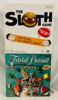 2 Party Games, Includes Trivial Pursuit Genus 5 Canadian Edition and The Sloth Game (As-New)