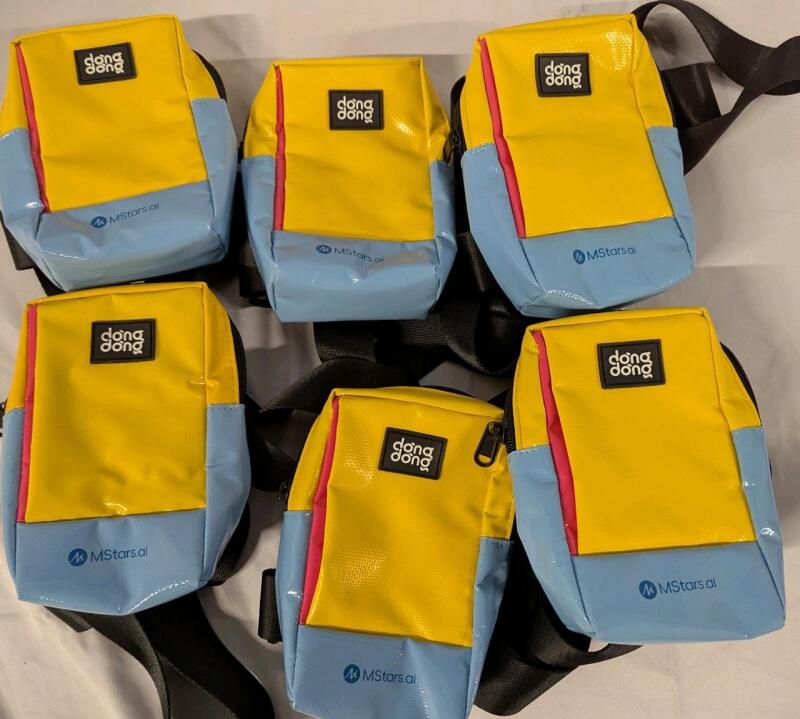 6 New D&ograve;ng D&ograve;ng S&agrave;i G&ograve;n Pastel Colourblock Cross Body Bag. 4" by 6" by 2" Not Including Strap.