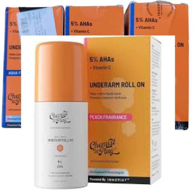 3 New $60 retail! Chemist at Play Underarm Roll On Deodorant. 40ml. BB Feb 2028 (Earliest)
