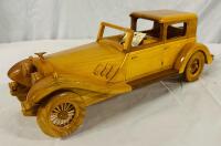 Wooden 1932 Rolls Royce Newport Town Car Model; Measures Approx. 17x5x5.5&rdquo;
