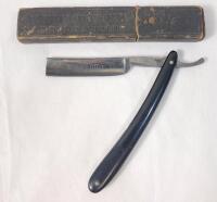 Vintage 1924-35 H. Baker & Co. King Cutter Extra Hallow Straight Point Straight Razor w/Bakelite Handle & Original Box