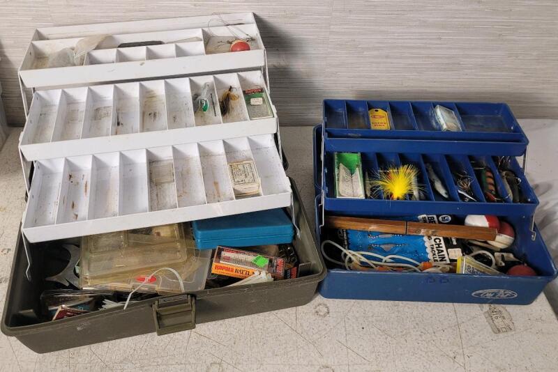 Two (2) Fishing Tackle Boxes w/Contents . See Photos