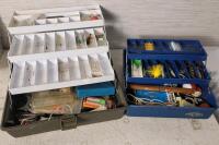 Two (2) Fishing Tackle Boxes w/Contents . See Photos