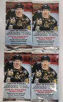 2024 - 25 Upper Deck Series Two Sealed NHL Hockey Trading Card Wax Packs . Four (4) Packs .