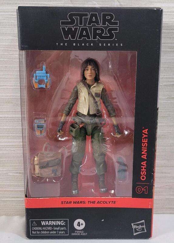 Star Wars The Black Series . Star Wars : The Acolyte " Osha Aniseya " Action Figure in Box