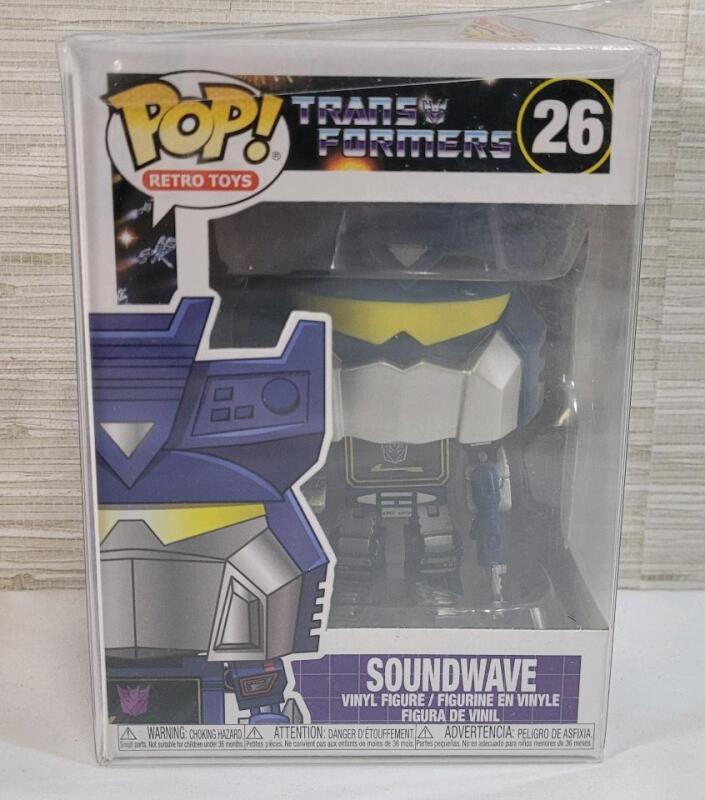 Funko Pop! Transformers " Soundwave " Vinyl Figure in Box .