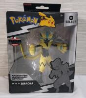 New - Pok&eacute;mon Select Series 8 " ZERAORA " Action Figure in Box , Sealed .