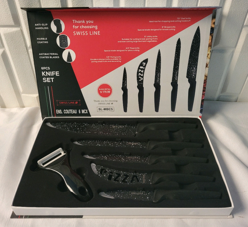 New Swiss Line 6 Piece Knife Set - SL-MBC5