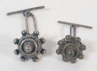 Antique Spanish Cape Charro Buttons / Castilian Buttons . Possibly Silver - No Silver Marks . See photos for size
