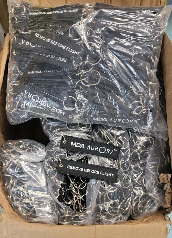 1000+ New MDA Aurora Satellite Keychains . Each Keychain measures 5"&times;1 &frac14;"